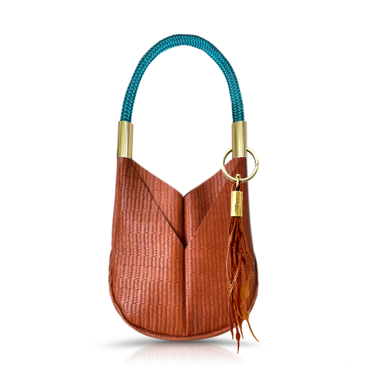 Original Wildwood Bag | Small in Brown Basketweave Leather