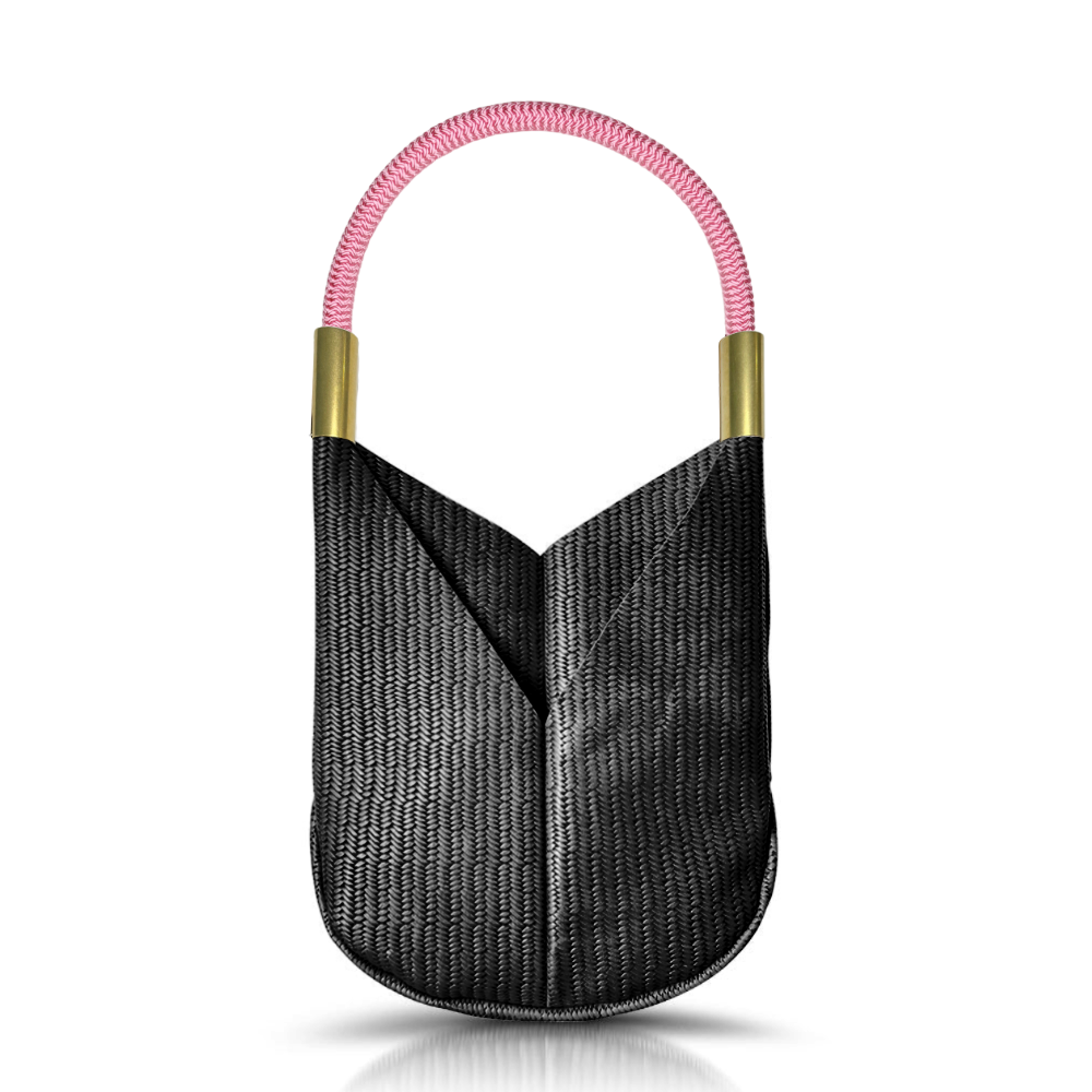 Original Wildwood Bag | Large in Black Basketweave Leather