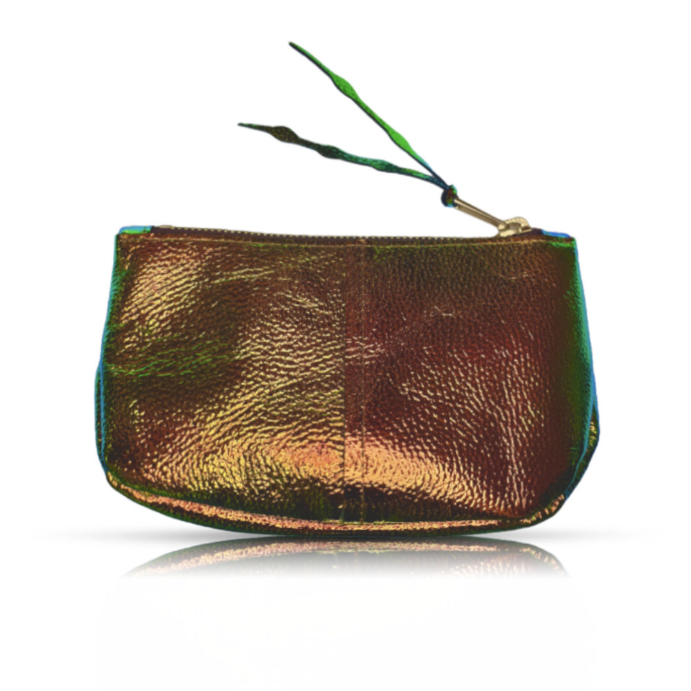 Makeup Bag | in Amber Opal Leather