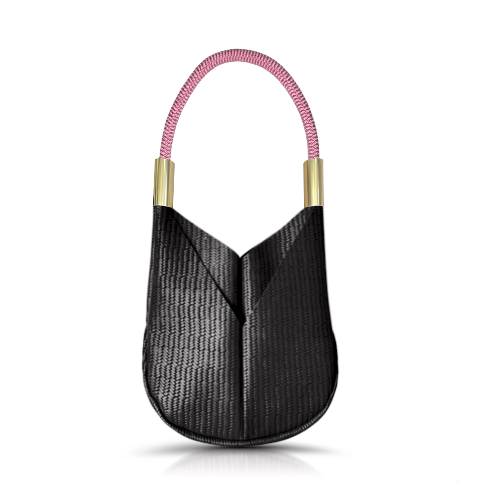 Original Wildwood Bag | Small in Black Basketweave Leather