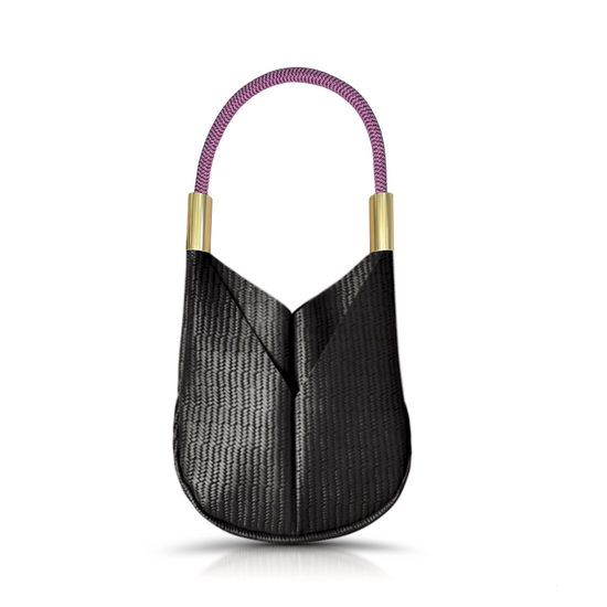 Original Wildwood Bag | Small in Black Basketweave Leather