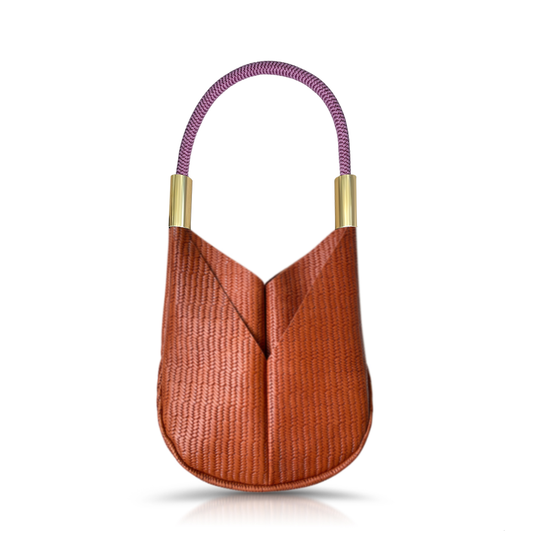 Original Wildwood Bag | Small in Brown Basketweave Leather