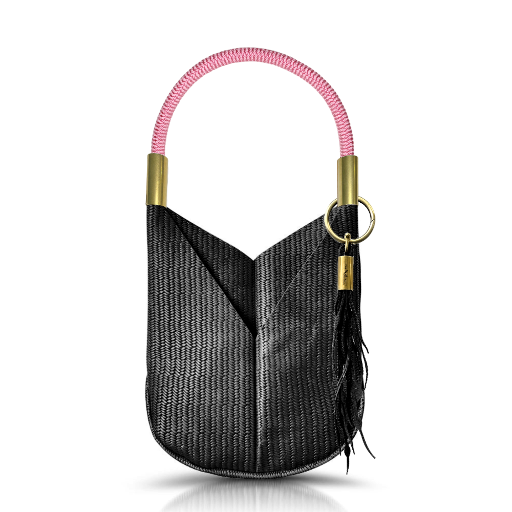 Original Wildwood Bag | Large in Black Basketweave Leather