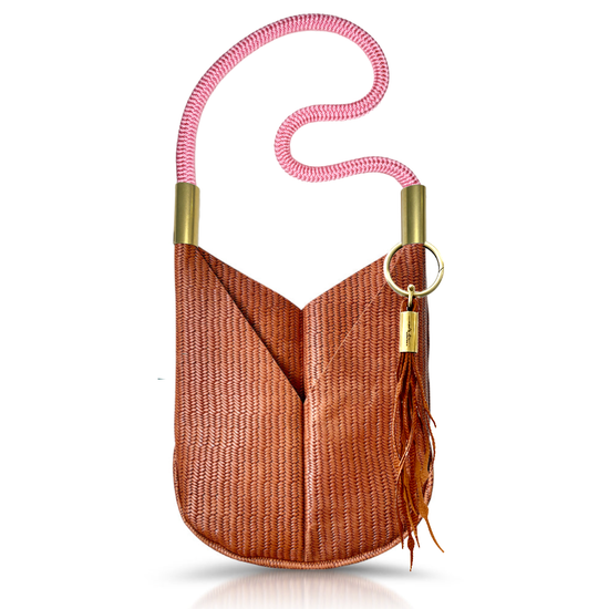 Original Wildwood Bag | Large Crossbody in Brown Basketweave