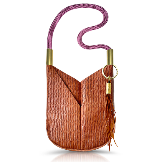 Original Wildwood Bag | Large Crossbody in Brown Basketweave