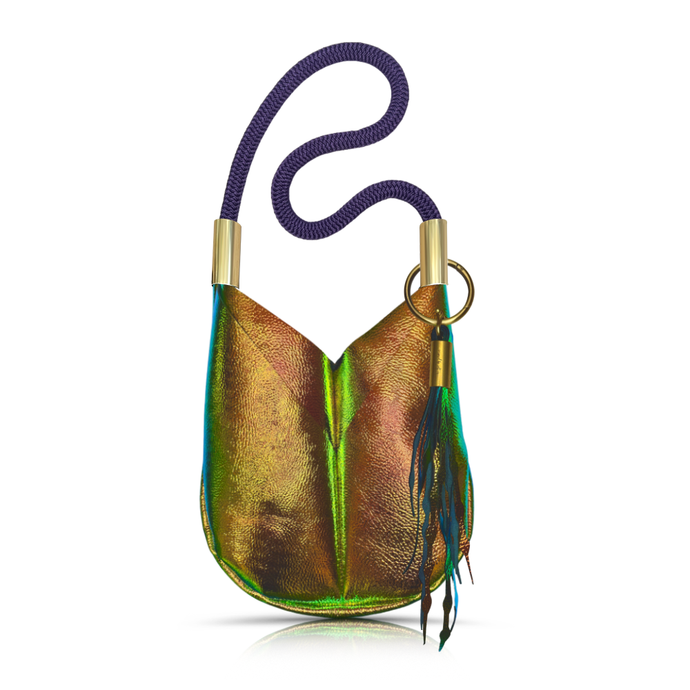 Original Wildwood Bag | Small Crossbody in Amber Opal Leather