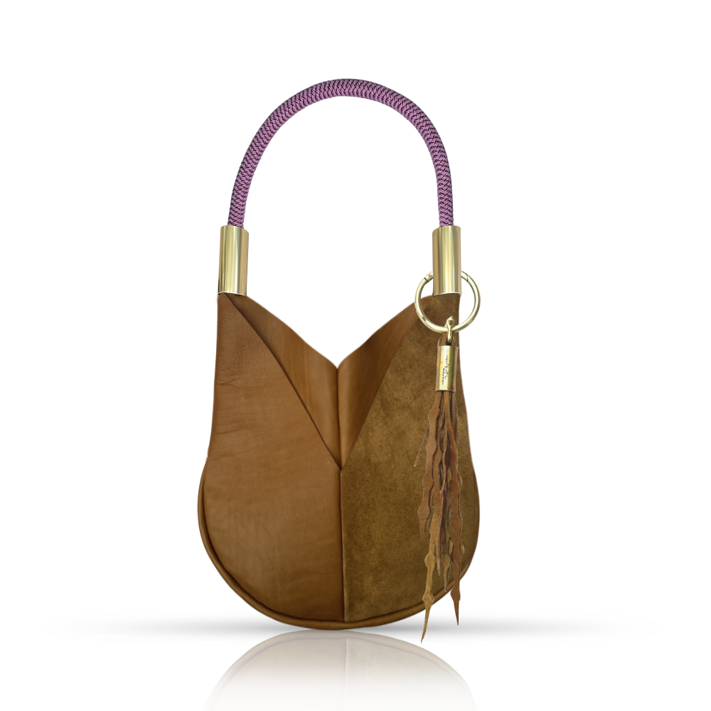 Original Wildwood Bag Small#Rope Color_Purple Beach Rose#Add Ons_Add a Matching Seaweed Tassel (save $10)