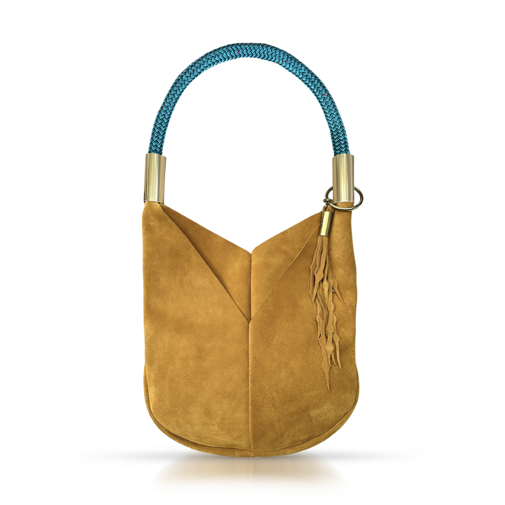 Wildwood Oyster Co. Autumn Sun Suede Leather Original Tote