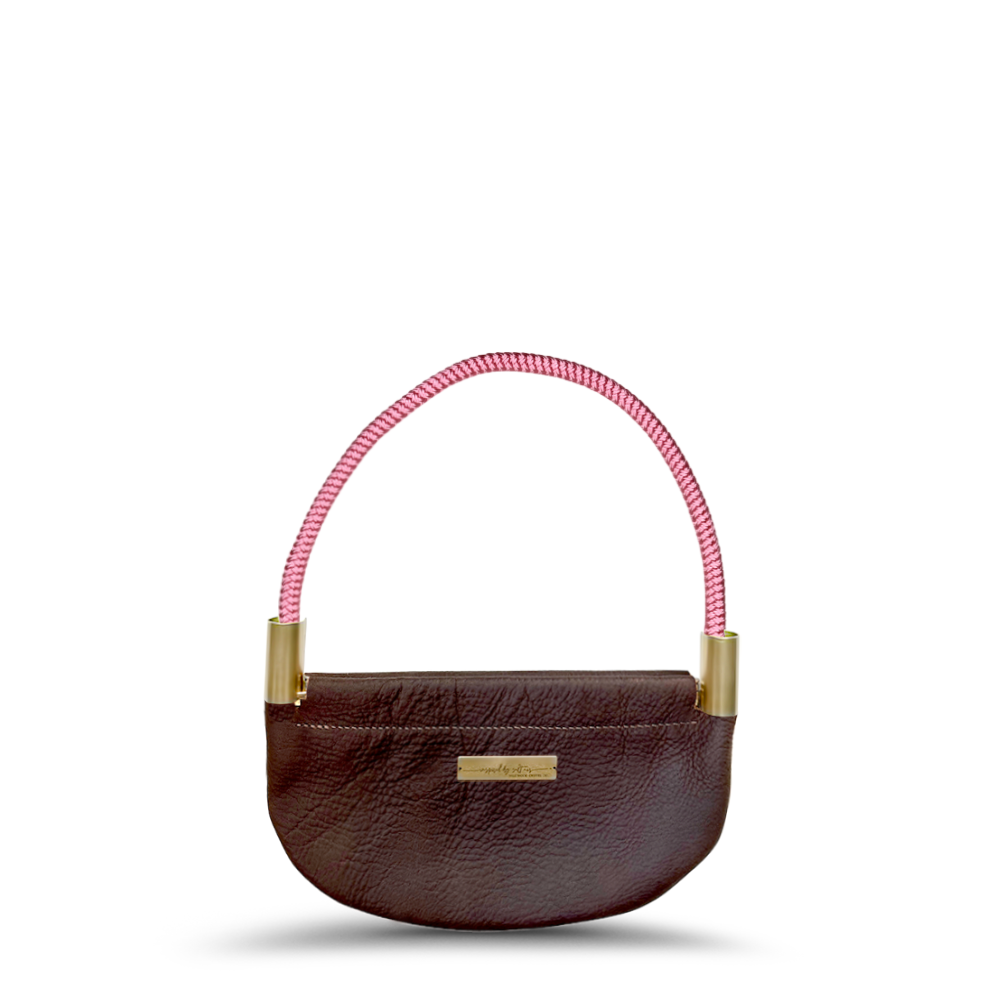 Shell #Rope Color_Pink Beach Rose#Rope Handle Length_Wrist (19")#Add Ons_Handbag Only