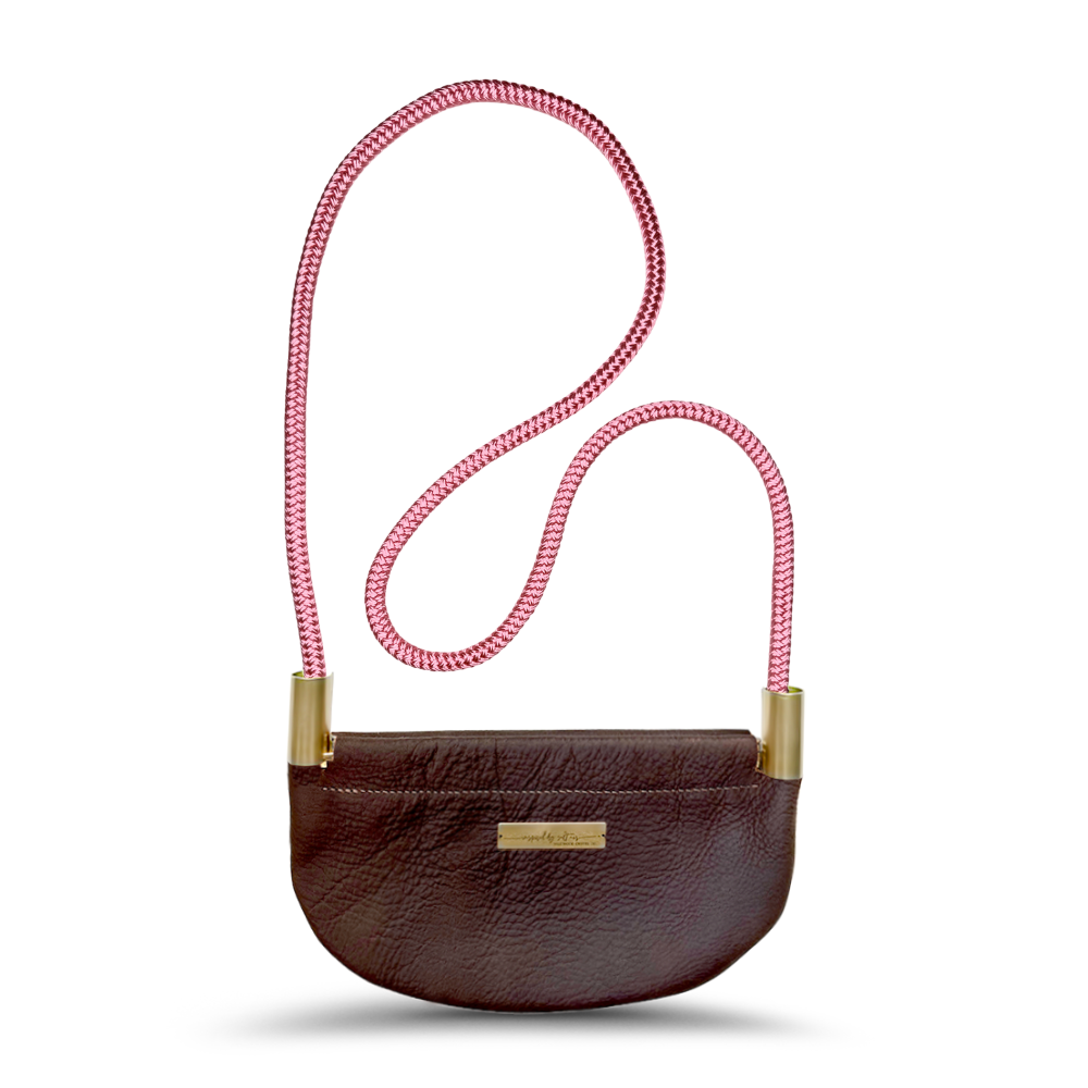 Shell #Rope Color_Pink Beach Rose#Rope Handle Length_Crossbody (50")#Add Ons_Handbag Only