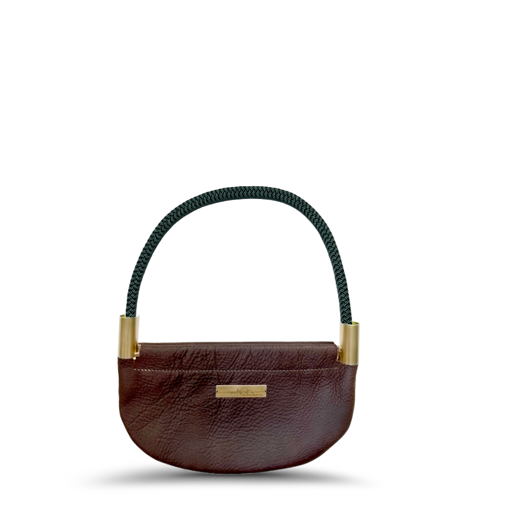 #Rope Color_Pine Green#Rope Handle Length_Wrist (19")#Add Ons_Handbag Only