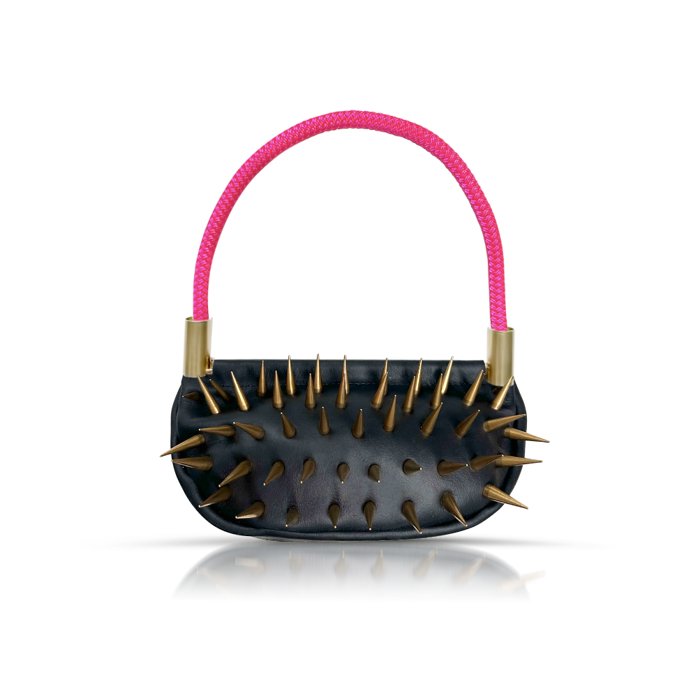 Sea Urchin Bag // Kaiya in Black Leather