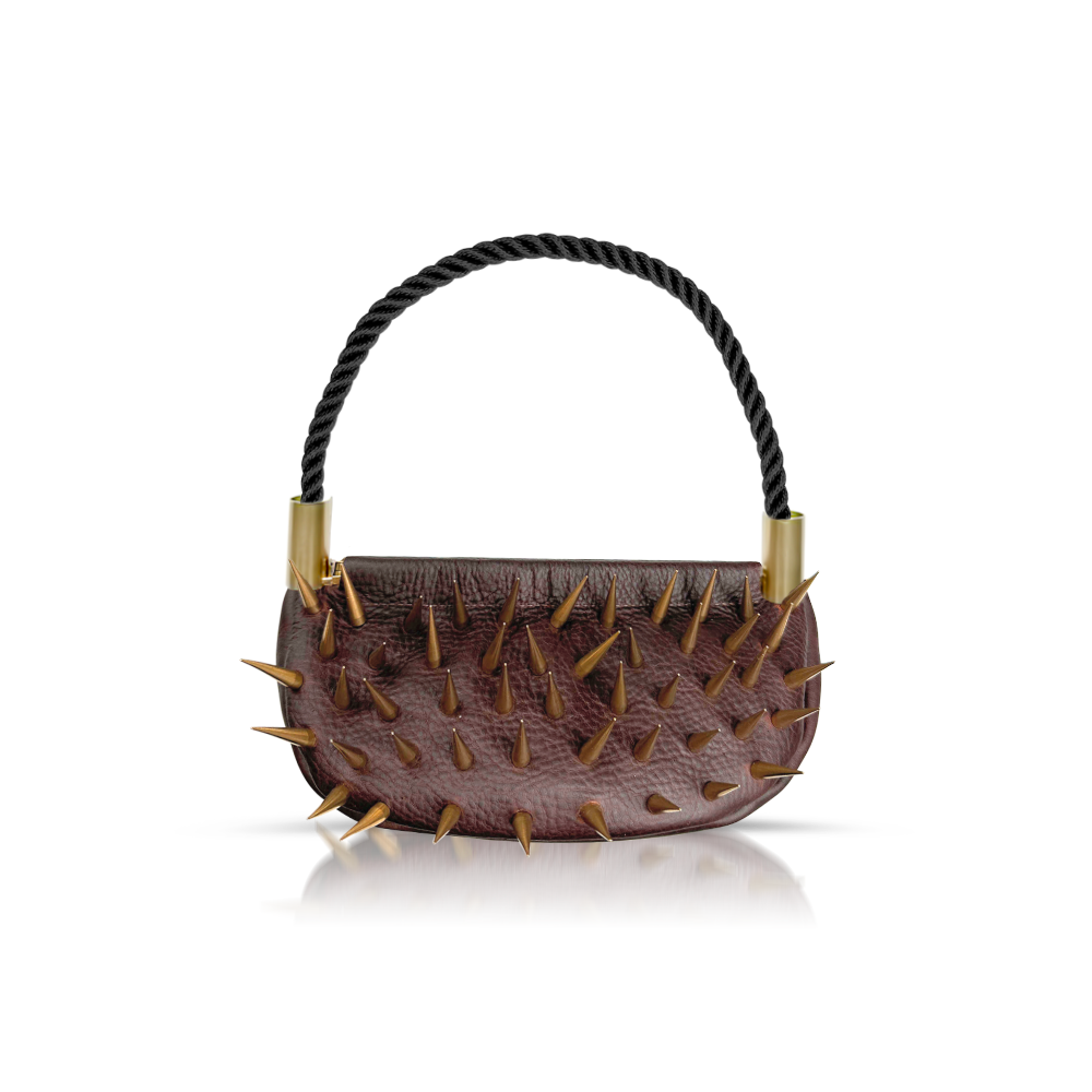 Sea Urchin Bag in Brown Leather