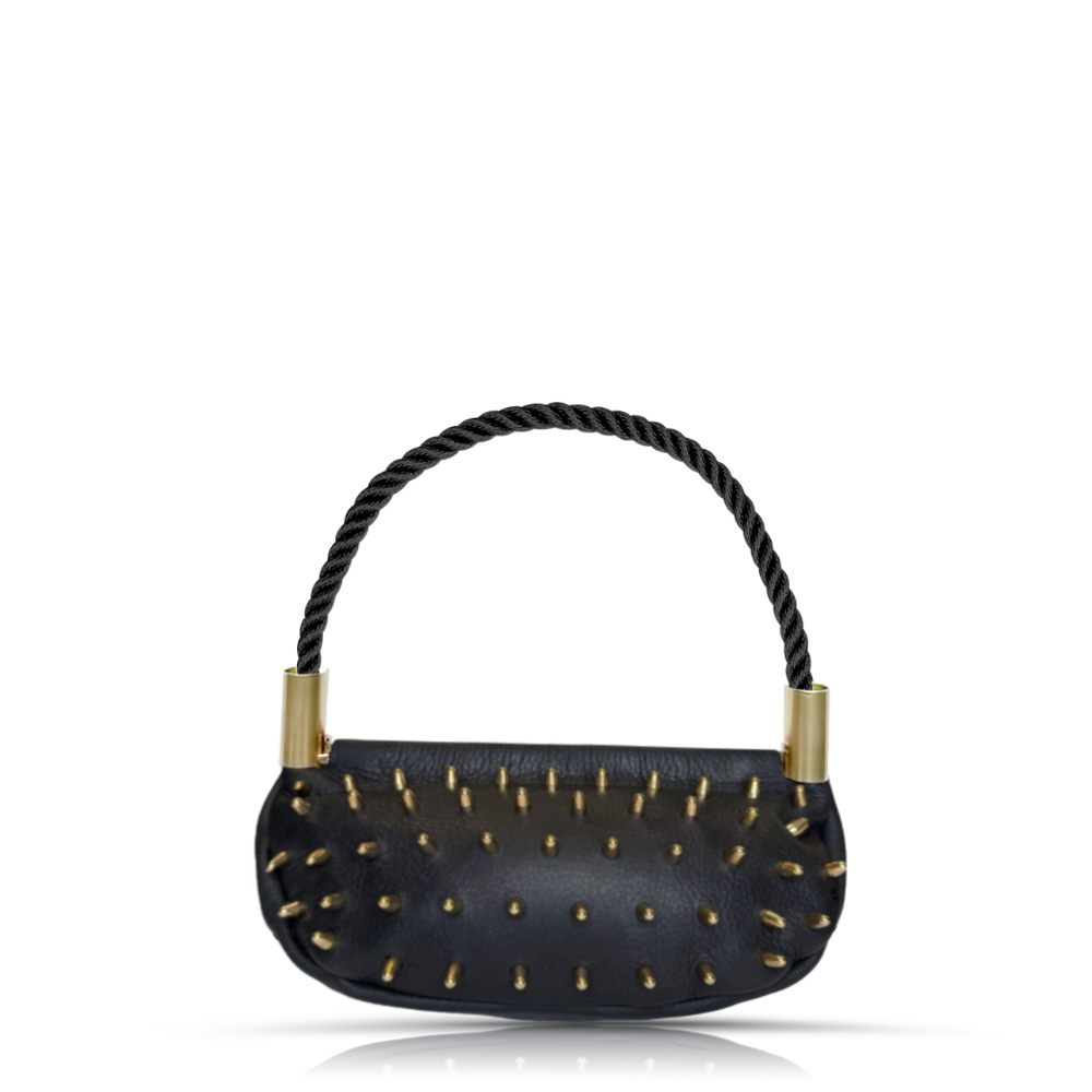 Sea Urchin Bag // Isla in Black Leather