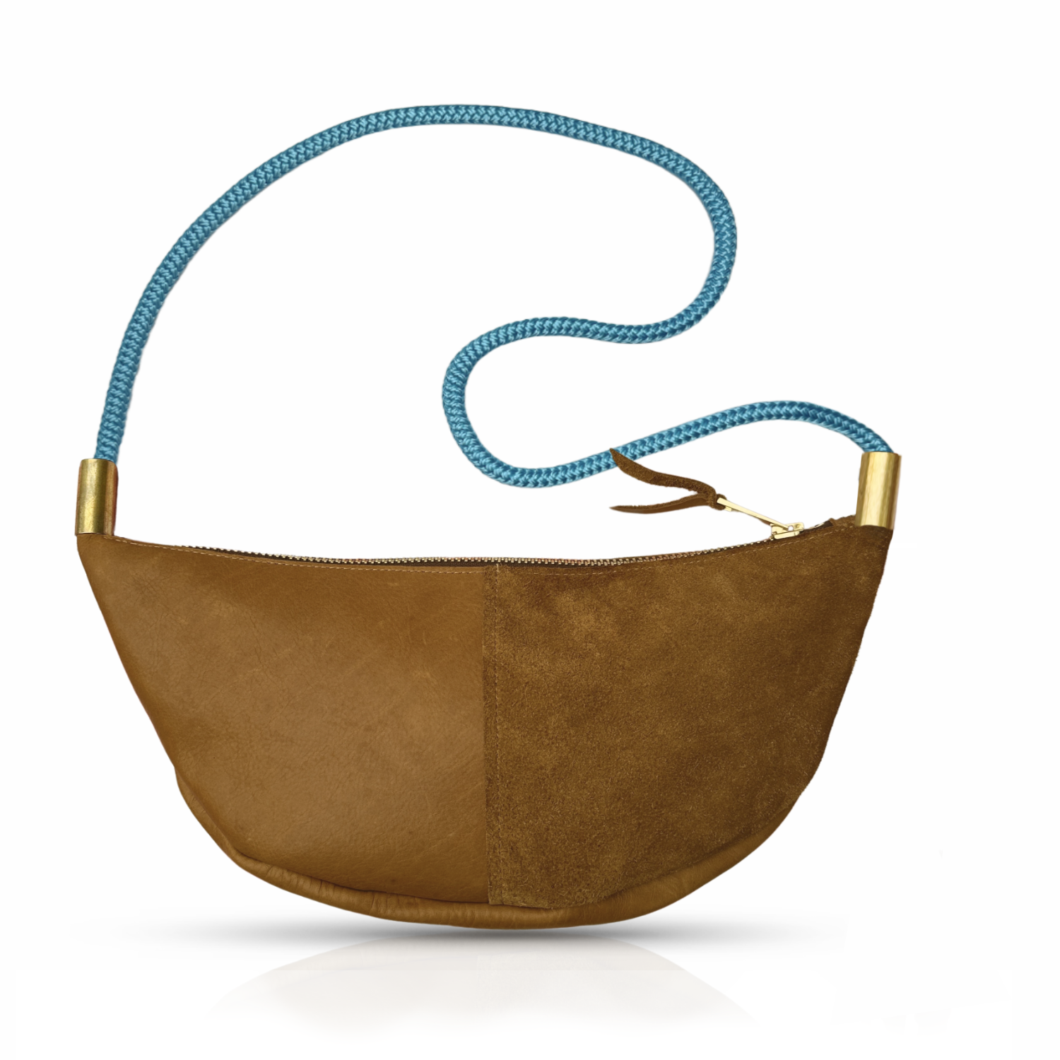 Sling #Rope Color_Carribean Blue#Rope Handle Length_Short Crossbody (40”)#Add Ons_Handbag Only