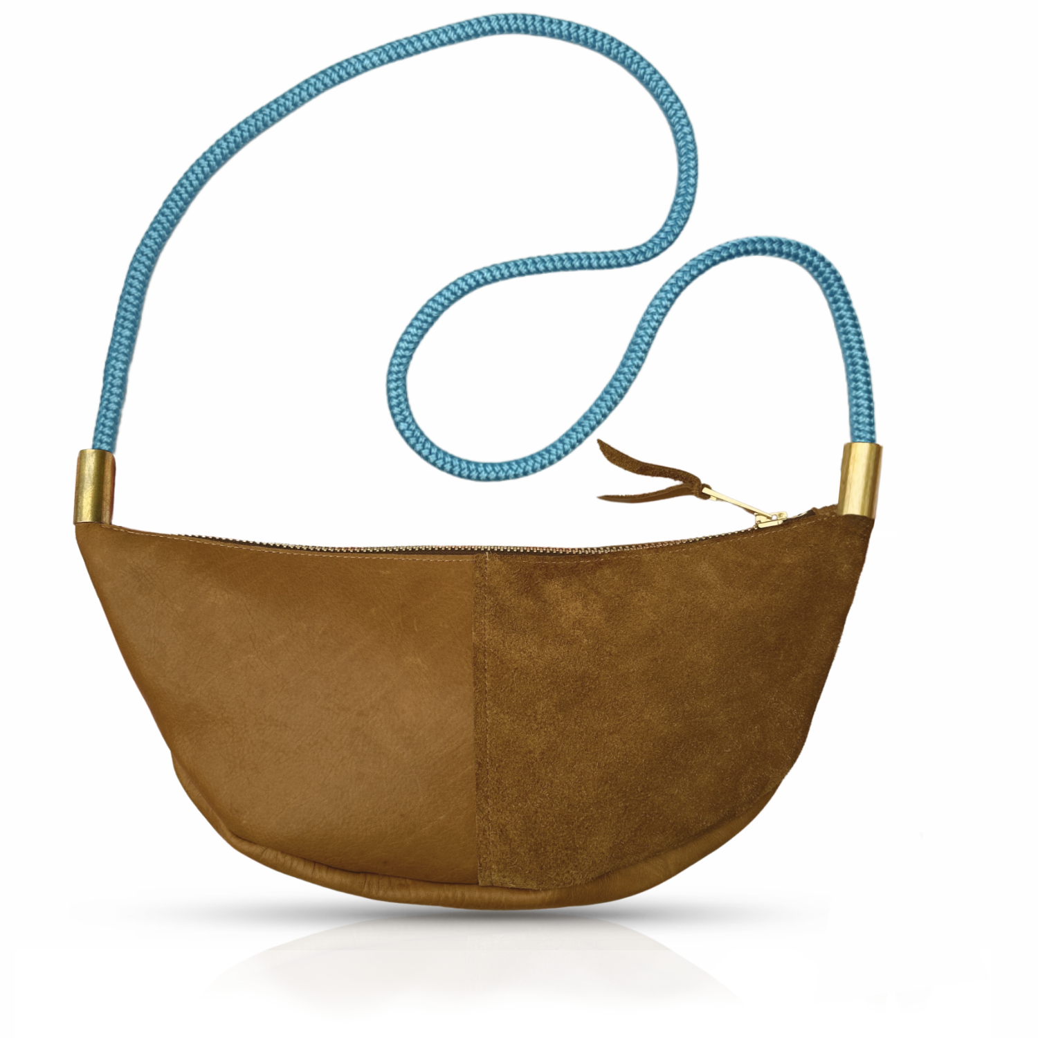 Sling #Rope Color_Carribean Blue#Rope Handle Length_Long Crossbody (50")#Add Ons_Handbag Only