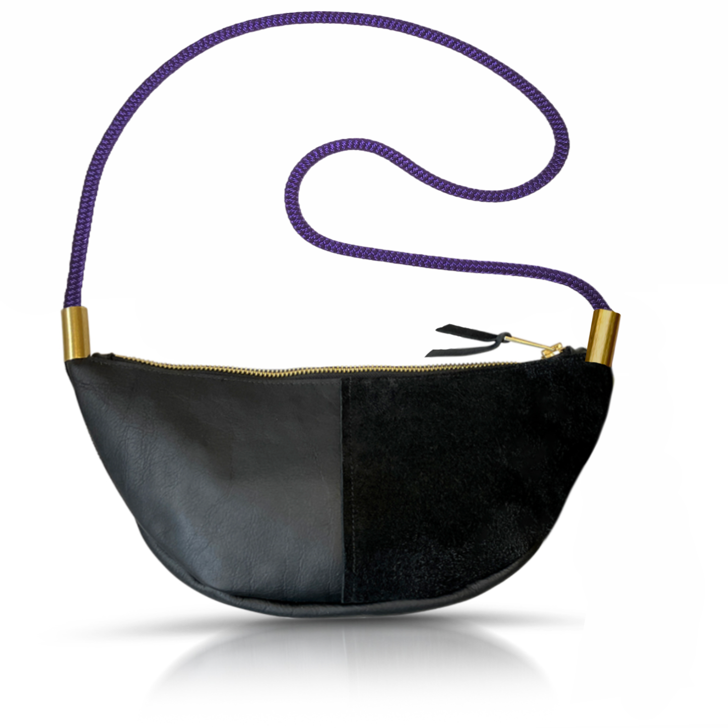 Sling Bag in Black Leather