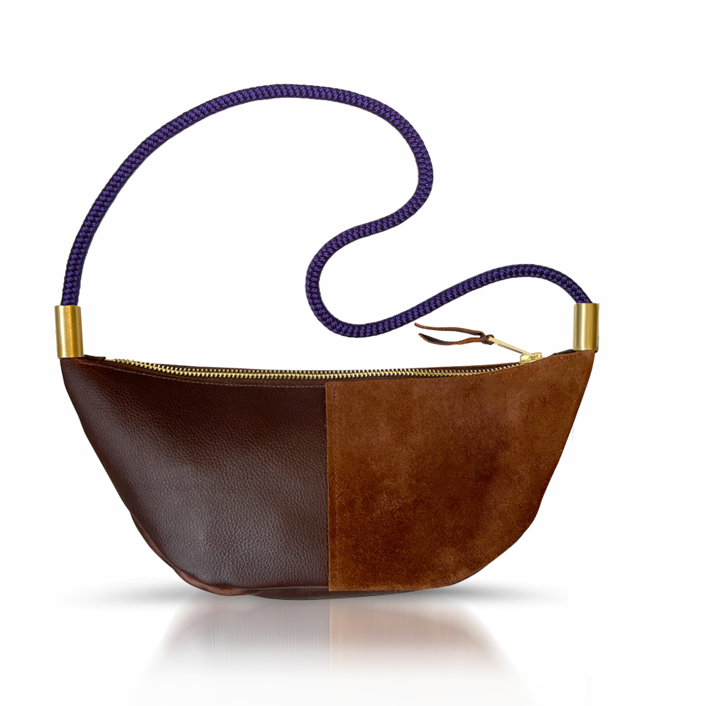 Sling Bag in Brown Leather