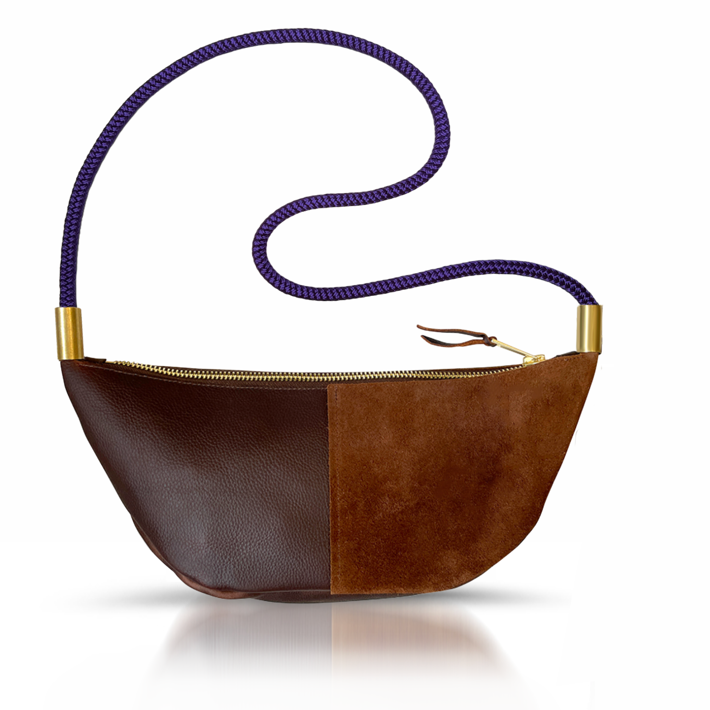 Sling Bag in Brown Leather