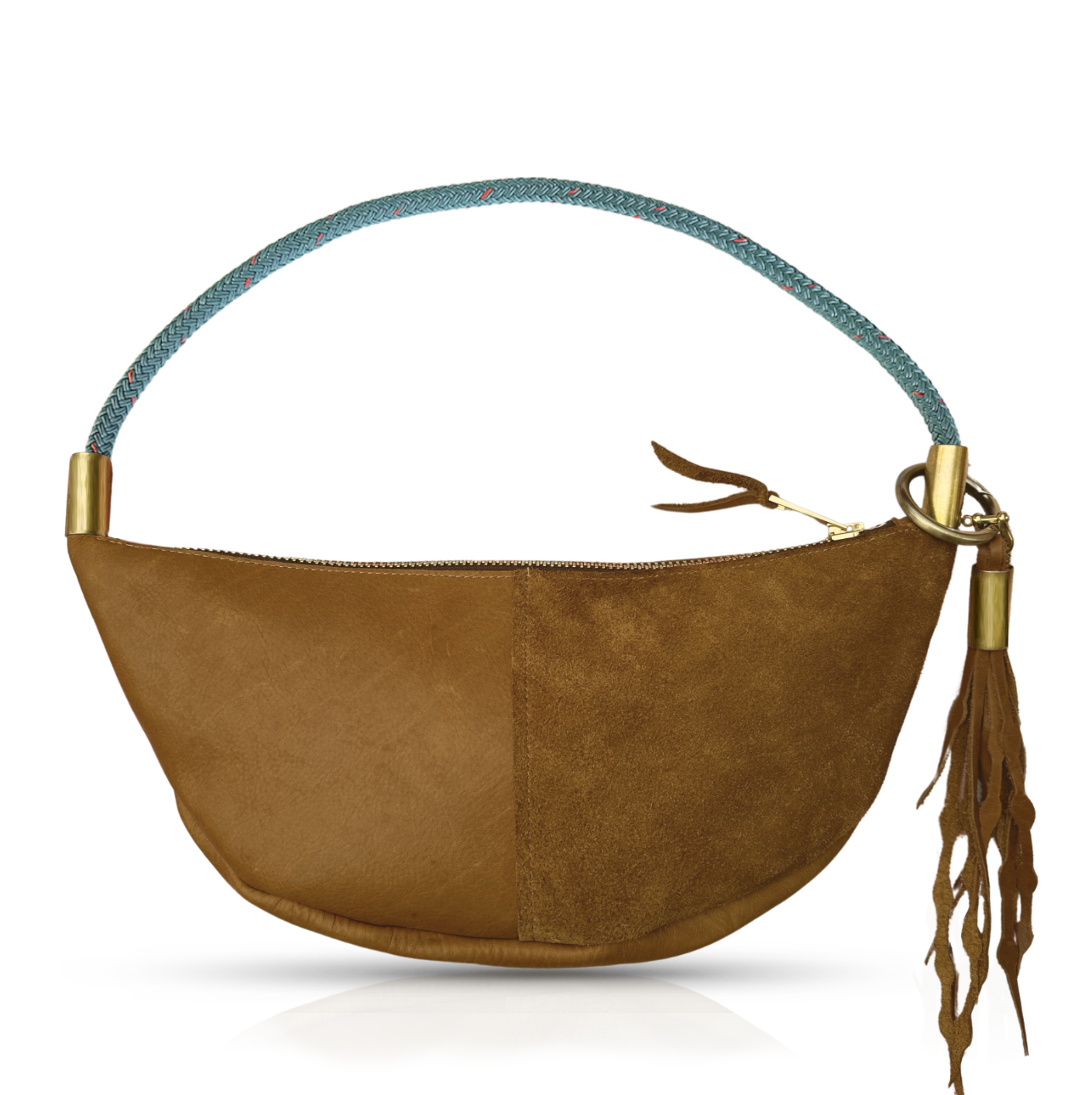 Sling #Rope Color_Seaside Teal#Rope Handle Length_Short Shoulder (25”)#Add Ons_Add a Matching Seaweed Tassel (save $10)