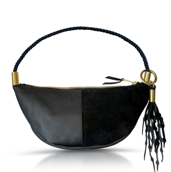 Load image into Gallery viewer,  sling bag with seaweed tassel
