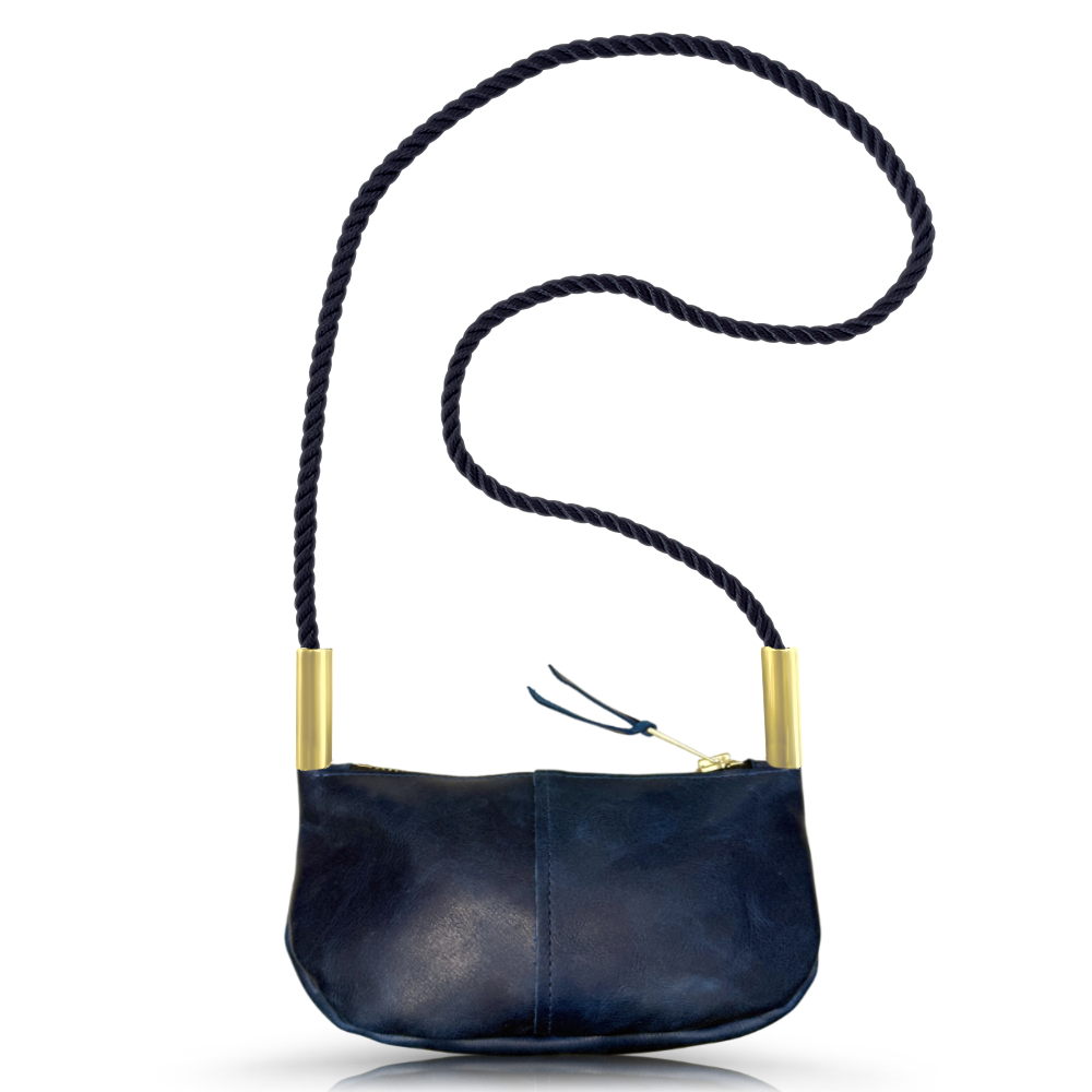 Zip Crossbody // in Atlantic Navy