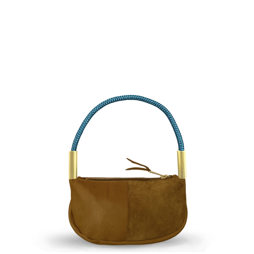 Zip Crossbody in Beach Nut Leather