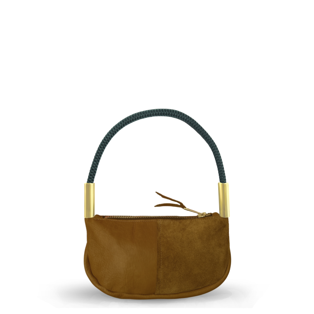 Zip Crossbody #Rope Color_Pine Green#Rope Handle Length_Wrist (19")#Add Ons_Handbag Only