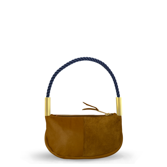 Zip Crossbody in Beach Nut Leather