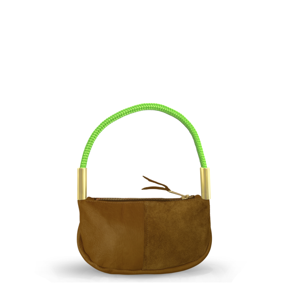 Zip Crossbody in Beach Nut Leather