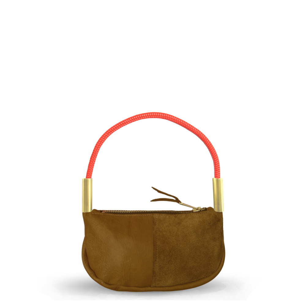 Zip Crossbody in Beach Nut Leather