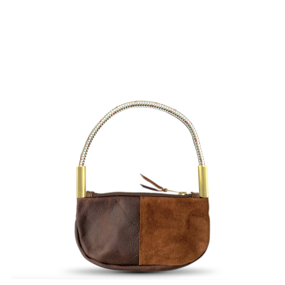 Zip Crossbody #Rope Color_Oyster Shell Gold#Rope Handle Length_Wrist (19")#Add Ons_Handbag Only
