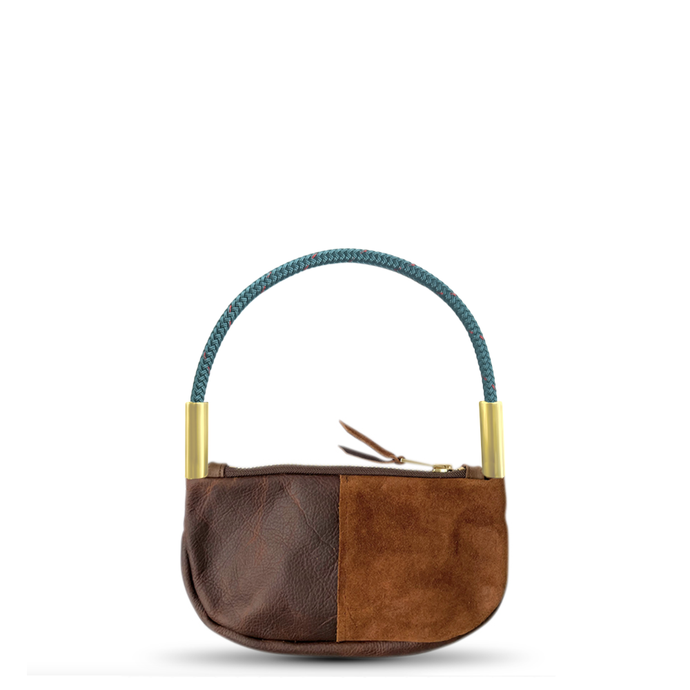 Zip Crossbody #Rope Color_Seaside Teal#Rope Handle Length_Wrist (19")#Add Ons_Handbag Only