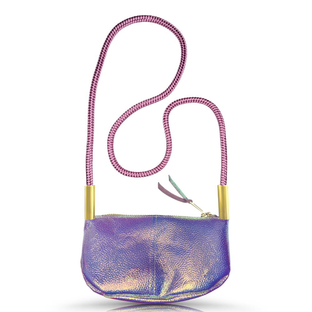 Zip Crossbody // in Purple Opal