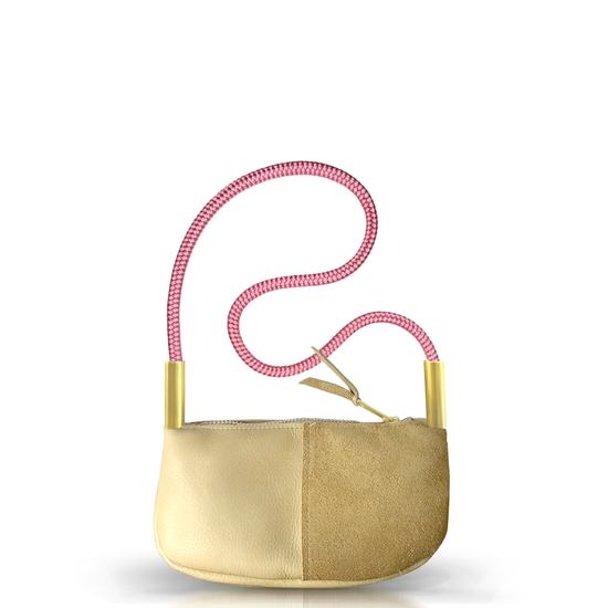 Zip Crossbody in Sand Leather