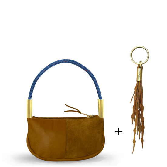 Zip Crossbody in Beach Nut Leather