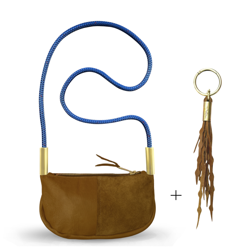 Zip Crossbody #Rope Color_Harborside Blue#Rope Handle Length_Crossbody (50")#Add Ons_Add a Matching Seaweed Tassel (save $10)