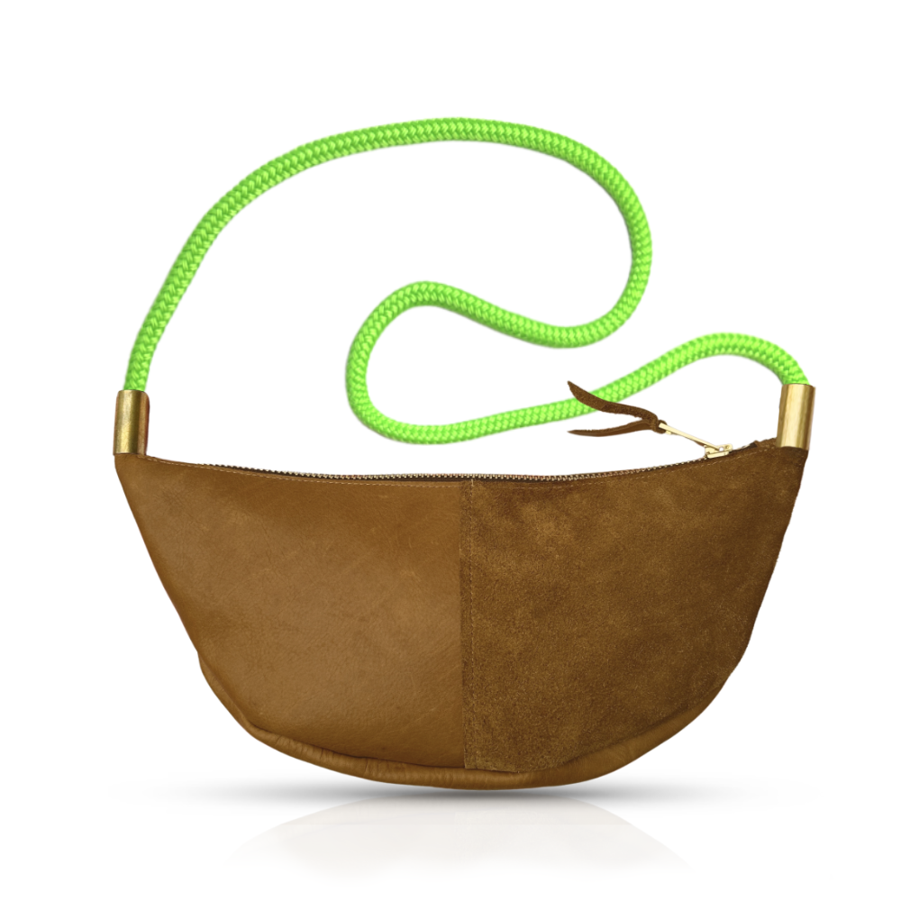 Sling #Rope Color_Neon Green#Rope Handle Length_Short Crossbody (40”)#Add Ons_Handbag Only