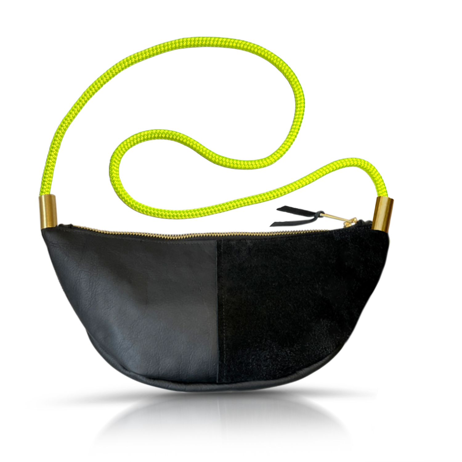 Sling #Rope Color_Neon Yellow#Rope Handle Length_Long Crossbody (50")#Add Ons_Handbag Only