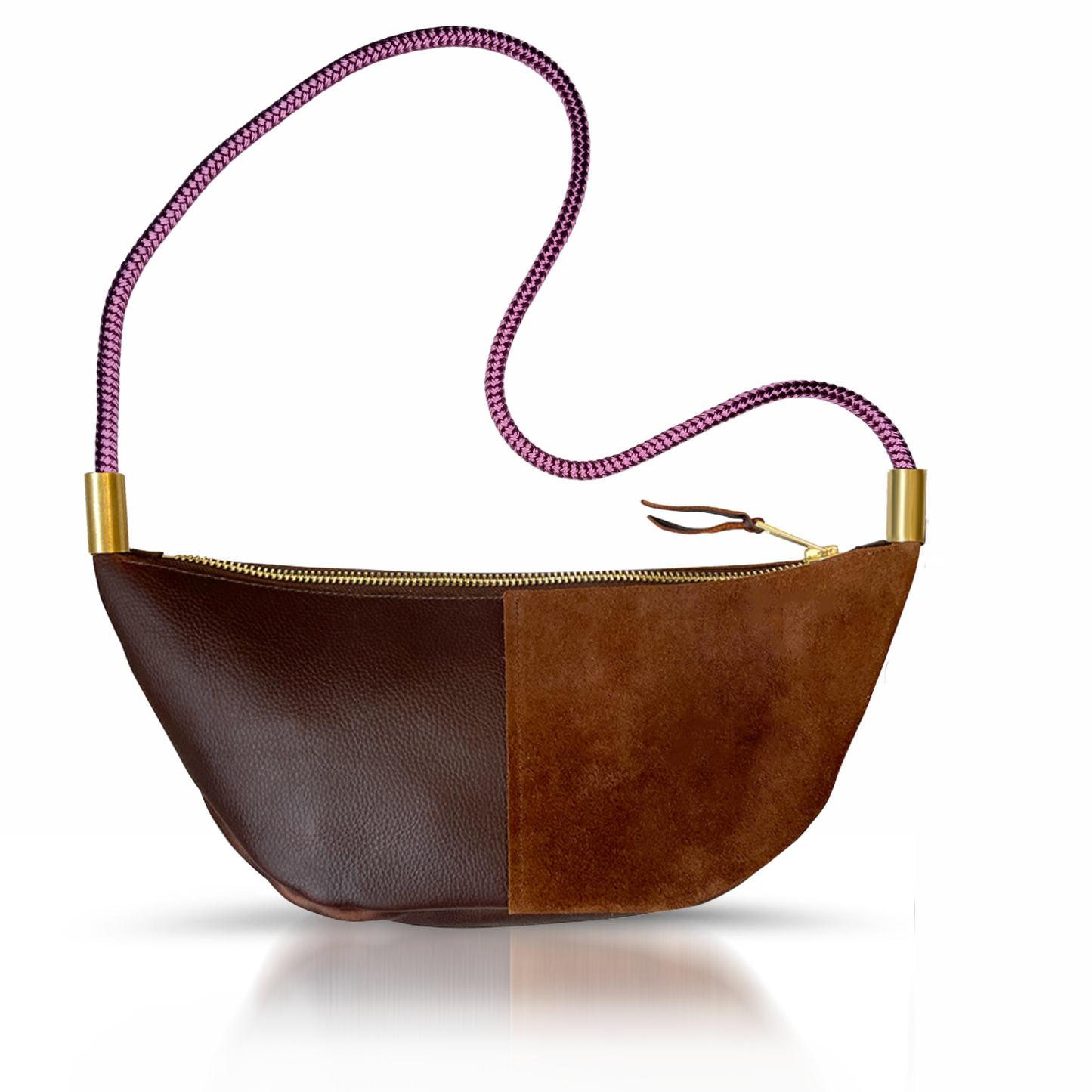 Sling Bag in Brown Leather