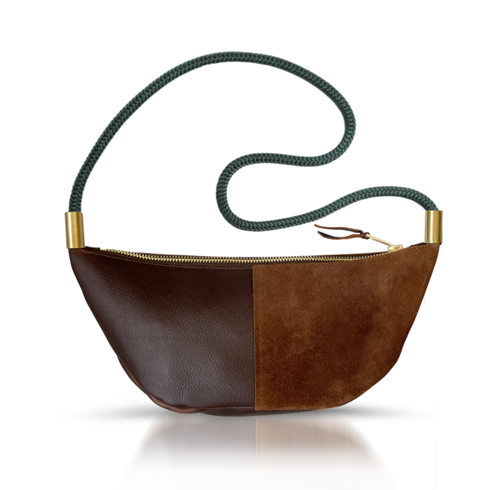 Sling #Rope Color_Pine Green#Rope Handle Length_Short Crossbody (40”)#Add Ons_Handbag Only