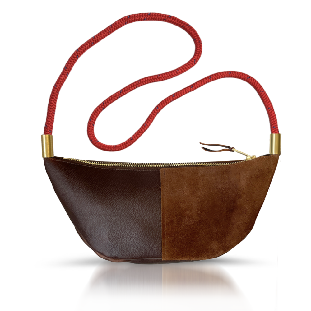 Sling #Rope Color_Winterberry Red#Rope Handle Length_Long Crossbody (50")#Add Ons_Handbag Only