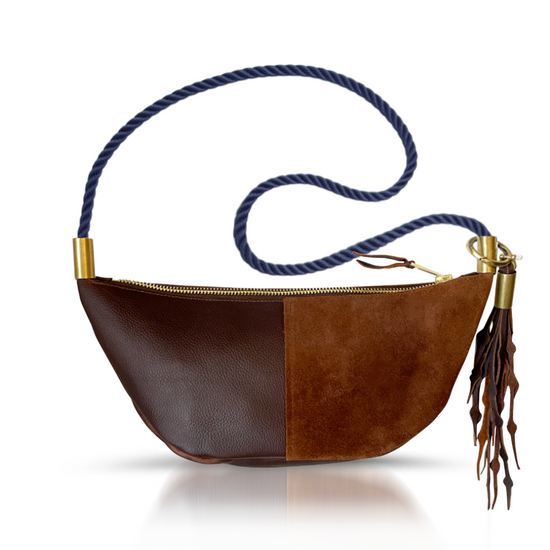 Sling Bag in Brown Leather