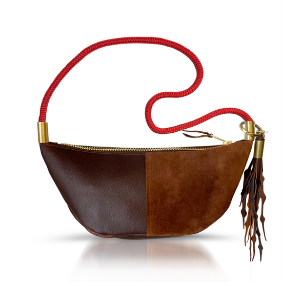 Sling Bag in Brown Leather