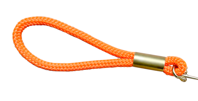Neon Orange Rope Wristlet (wristlet only)