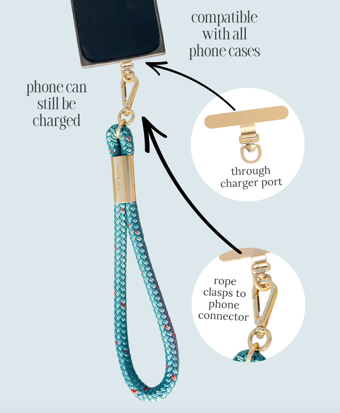 Dockline Rope Phone Crossbody Strap