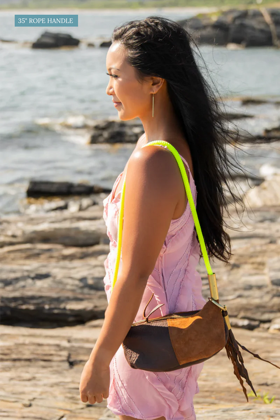 Zip Crossbody // in Beach Nut Leather