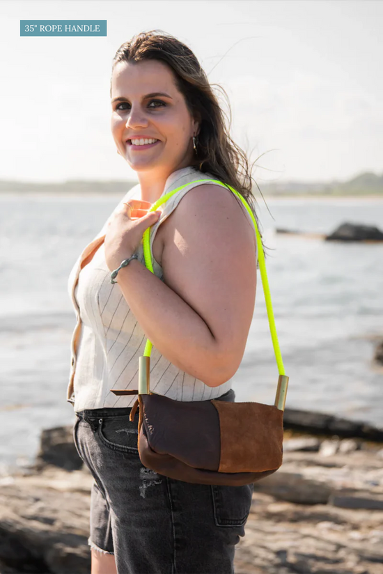 Zip Crossbody // in Beach Nut Leather