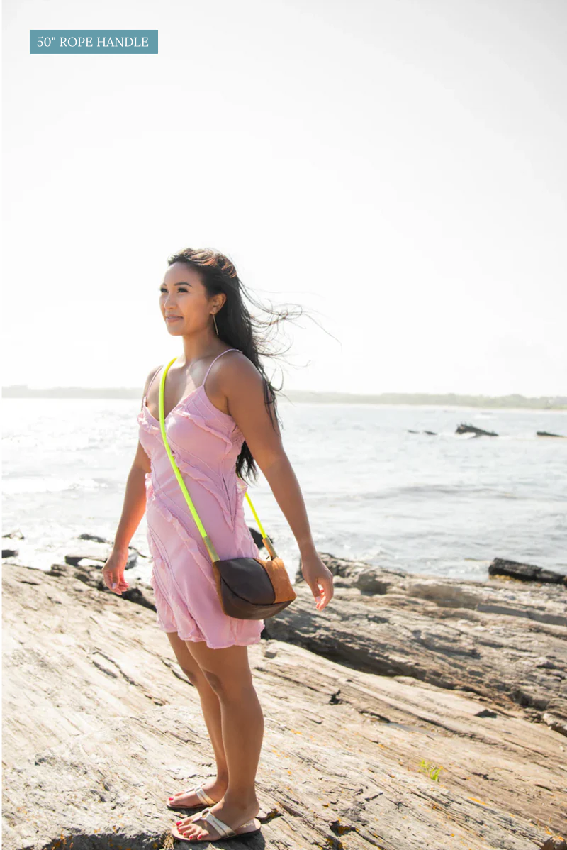Zip Crossbody // in Beach Nut Leather