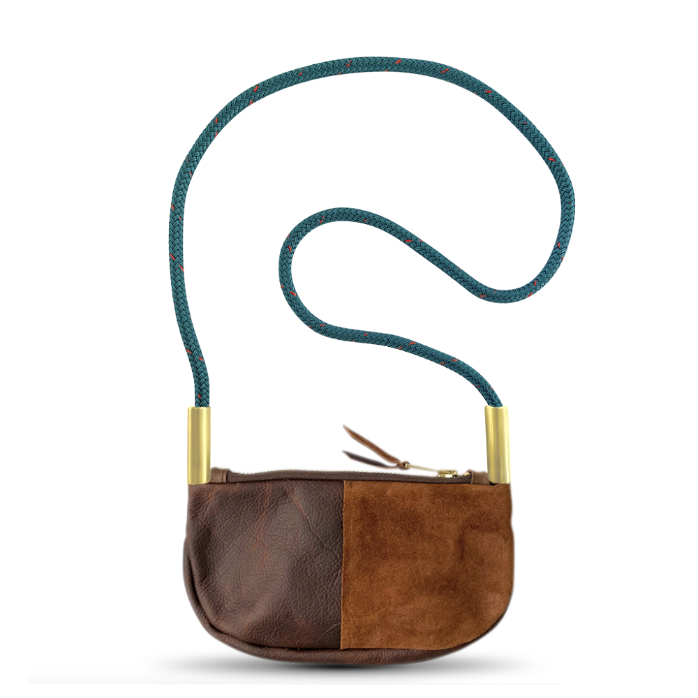 Zip Crossbody #Rope Color_Seaside Teal#Rope Handle Length_Crossbody (50")#Add Ons_Handbag Only